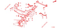 HINTERER STOSSFAENGER  für Honda ACCORD DIESEL 2.2 EXECUTIVE 4 Türen 6 gang-Schaltgetriebe 2012