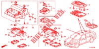 INNENLEUCHTE (1) für Honda ACCORD DIESEL 2.2 EXECUTIVE 4 Türen 6 gang-Schaltgetriebe 2012