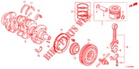 KURBELWELLE/KOLBEN (DIESEL) für Honda ACCORD DIESEL 2.2 EXECUTIVE 4 Türen 6 gang-Schaltgetriebe 2012