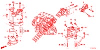 MOTORBEFESTIGUNGEN (DIESEL) (MT) für Honda ACCORD DIESEL 2.2 EXECUTIVE 4 Türen 6 gang-Schaltgetriebe 2012