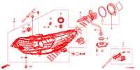 SCHEINWERFER (HID) für Honda ACCORD DIESEL 2.2 EXECUTIVE 4 Türen 6 gang-Schaltgetriebe 2012