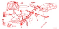 EMBLEME/WARNETIKETTEN  für Honda ACCORD DIESEL 2.2 S 4 Türen 6 gang-Schaltgetriebe 2012
