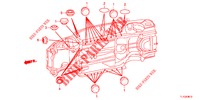 GUMMITUELLE (INFERIEUR) für Honda ACCORD DIESEL 2.2 S 4 Türen 6 gang-Schaltgetriebe 2012