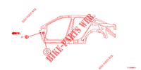 GUMMITUELLE (LATERAL) für Honda ACCORD DIESEL 2.2 S 4 Türen 6 gang-Schaltgetriebe 2012