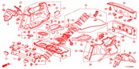 HINTERE ABLAGE/SEITENVERKLEIDUNG (4D)  für Honda ACCORD DIESEL 2.2 S 4 Türen 6 gang-Schaltgetriebe 2012