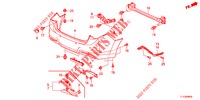 HINTERER STOSSFAENGER  für Honda ACCORD DIESEL 2.2 S 4 Türen 6 gang-Schaltgetriebe 2012