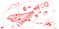 SCHEINWERFER  für Honda ACCORD DIESEL 2.2 S 4 Türen 6 gang-Schaltgetriebe 2012