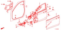 TUERTAFELN, VORNE(2D)  für Honda ACCORD DIESEL 2.2 S 4 Türen 6 gang-Schaltgetriebe 2012