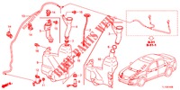 WINDSCHUTZSCHEIBENWASCHER (2D)  für Honda ACCORD DIESEL 2.2 S 4 Türen 6 gang-Schaltgetriebe 2012