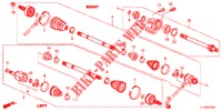 ANTRIEBSWELLE, VORNE/HALBWELLE (DIESEL) für Honda ACCORD DIESEL 2.2 SH 4 Türen 6 gang-Schaltgetriebe 2012
