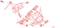 GUMMITUELLE (ARRIERE) für Honda ACCORD DIESEL 2.2 SH 4 Türen 6 gang-Schaltgetriebe 2012