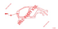 GUMMITUELLE (LATERAL) für Honda ACCORD DIESEL 2.2 SH 4 Türen 6 gang-Schaltgetriebe 2012
