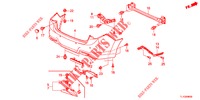 HINTERER STOSSFAENGER  für Honda ACCORD DIESEL 2.2 SH 4 Türen 6 gang-Schaltgetriebe 2012