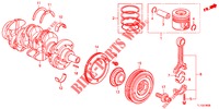 KURBELWELLE/KOLBEN (DIESEL) für Honda ACCORD DIESEL 2.2 SH 4 Türen 6 gang-Schaltgetriebe 2012