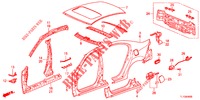 AUSSENBLECHE/TAFEL, HINTEN  für Honda ACCORD 2.4 TYPE S 4 Türen 6 gang-Schaltgetriebe 2012