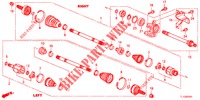 ANTRIEBSWELLE, VORNE/HALBWELLE (2.4L) für Honda ACCORD 2.4 TYPE S 4 Türen 5 gang automatikgetriebe 2012