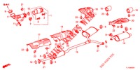 AUSPUFFROHR (2.4L) für Honda ACCORD 2.4 TYPE S 4 Türen 5 gang automatikgetriebe 2012