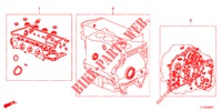 DICHTUNG SATZ/ GETRIEBE KOMPL. (2.4L) für Honda ACCORD 2.4 TYPE S 4 Türen 5 gang automatikgetriebe 2012