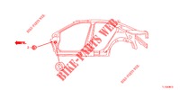 GUMMITUELLE (LATERAL) für Honda ACCORD 2.4 TYPE S 4 Türen 5 gang automatikgetriebe 2012