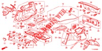 HINTERE ABLAGE/SEITENVERKLEIDUNG (4D)  für Honda ACCORD 2.4 TYPE S 4 Türen 5 gang automatikgetriebe 2012