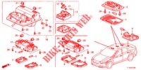 INNENLEUCHTE (1) für Honda ACCORD 2.4 TYPE S 4 Türen 5 gang automatikgetriebe 2012