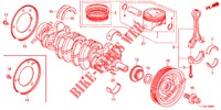KURBELWELLE/KOLBEN  für Honda ACCORD 2.4 TYPE S 4 Türen 5 gang automatikgetriebe 2012