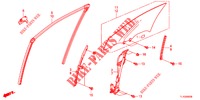 VORDERE TUERSCHEIBE/TUERREGLER  für Honda ACCORD 2.4 TYPE S 4 Türen 5 gang automatikgetriebe 2012