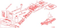 WERKZEUGE/WAGENHEBER  für Honda ACCORD 2.4 TYPE S 4 Türen 5 gang automatikgetriebe 2012