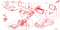 EINBAUSATZ F. RNS2  für Honda ACCORD 2.4 S 4 Türen 6 gang-Schaltgetriebe 2012