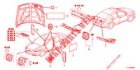EMBLEME/WARNETIKETTEN  für Honda ACCORD 2.0 S 4 Türen 6 gang-Schaltgetriebe 2013