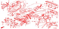 HINTERE ABLAGE/SEITENVERKLEIDUNG (4D)  für Honda ACCORD 2.0 S 4 Türen 6 gang-Schaltgetriebe 2013