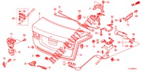 KOFFERRAUMDECKEL(4D)  für Honda ACCORD 2.0 S 4 Türen 6 gang-Schaltgetriebe 2013
