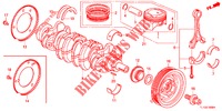 KURBELWELLE/KOLBEN  für Honda ACCORD 2.0 S 4 Türen 6 gang-Schaltgetriebe 2013