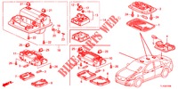 INNENLEUCHTE (1) für Honda ACCORD 2.0 S 4 Türen 5 gang automatikgetriebe 2013