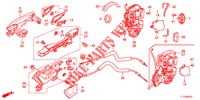 TUERSCHLOESSER, HINTEN/AEUSSERER GRIFF  für Honda ACCORD 2.0 S 4 Türen 5 gang automatikgetriebe 2013