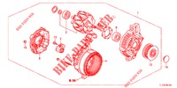 LICHTMASCHINE (DENSO) (DIESEL) für Honda ACCORD DIESEL 2.2 COMFORT 4 Türen 6 gang-Schaltgetriebe 2013