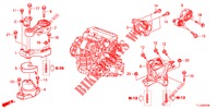 MOTORBEFESTIGUNGEN (DIESEL) (MT) für Honda ACCORD DIESEL 2.2 COMFORT 4 Türen 6 gang-Schaltgetriebe 2013