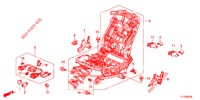 VORNE SITZKOMPONENTEN (D.) (SIEGE REGLAGE MANUEL) für Honda ACCORD DIESEL 2.2 COMFORT 4 Türen 6 gang-Schaltgetriebe 2013