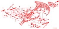 BODENMATTE/ISOLATOR  für Honda ACCORD DIESEL 2.2 ELEGANCE 4 Türen 6 gang-Schaltgetriebe 2013