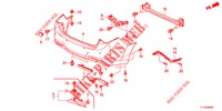 HINTERER STOSSFAENGER  für Honda ACCORD DIESEL 2.2 ELEGANCE 4 Türen 6 gang-Schaltgetriebe 2013