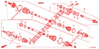 ANTRIEBSWELLE, VORNE/HALBWELLE (DIESEL) für Honda ACCORD DIESEL 2.2 ELEGANCE 4 Türen 5 gang automatikgetriebe 2013
