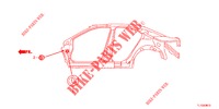 GUMMITUELLE (LATERAL) für Honda ACCORD DIESEL 2.2 ELEGANCE 4 Türen 5 gang automatikgetriebe 2013