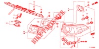 HECKLEUCHTE/KENNZEICHENBELEUCHTUNG (PGM FI)  für Honda ACCORD DIESEL 2.2 ELEGANCE 4 Türen 5 gang automatikgetriebe 2013