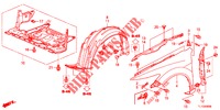 KOTFLUEGEL, VORNE  für Honda ACCORD DIESEL 2.2 ELEGANCE 4 Türen 5 gang automatikgetriebe 2013