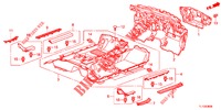 BODENMATTE/ISOLATOR  für Honda ACCORD DIESEL 2.2 ELEGANCE PACK 4 Türen 6 gang-Schaltgetriebe 2013
