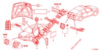 EMBLEME/WARNETIKETTEN  für Honda ACCORD DIESEL 2.2 ELEGANCE PACK 4 Türen 6 gang-Schaltgetriebe 2013