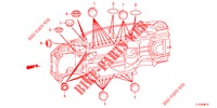 GUMMITUELLE (INFERIEUR) für Honda ACCORD DIESEL 2.2 ELEGANCE PACK 4 Türen 6 gang-Schaltgetriebe 2013