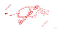 GUMMITUELLE (LATERAL) für Honda ACCORD DIESEL 2.2 ELEGANCE PACK 4 Türen 6 gang-Schaltgetriebe 2013