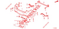 HINTERER STOSSFAENGER  für Honda ACCORD DIESEL 2.2 ELEGANCE PACK 4 Türen 6 gang-Schaltgetriebe 2013