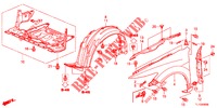 KOTFLUEGEL, VORNE  für Honda ACCORD DIESEL 2.2 ELEGANCE PACK 4 Türen 6 gang-Schaltgetriebe 2013